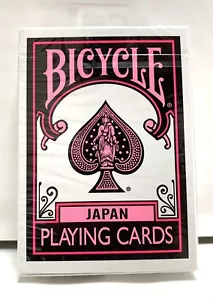 Bicycle Playing Cards Black Pink Deck Japan Limited / Trump / Rare - Picture 1 of 4