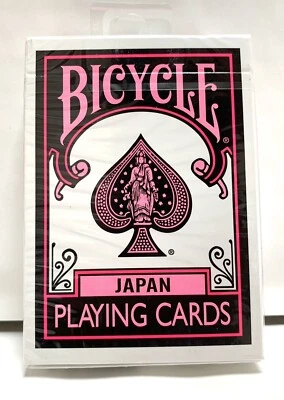 Bicycle Playing Cards Black Pink Deck Japan Limited / Trump / Rare - Image 1 of 4