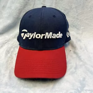 TaylorMade Hat Cap Fitted Mens Medium/Large Blue Red New Era Golf Adult - Picture 1 of 6