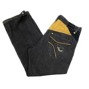 Coogie VTG 90s Black Straight Leg Jeans Mens 44 x 35 Y2K MI USA Embroidered - Picture 1 of 12