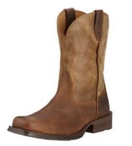 ARIAT Men's Rambler Western Pull On Leather Boot Earth Size 8