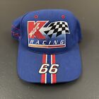 Vintage 90S Darrell Waltrip #66 Kmart Nascar Checkered Flag Snapback Hat