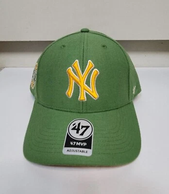 47 TOTALMENTE NUEVO YORK YANKEES LOGO SERIE METRO VERDE SNAPBACK AJUSTABLE NUEVO Foto 1 de 4