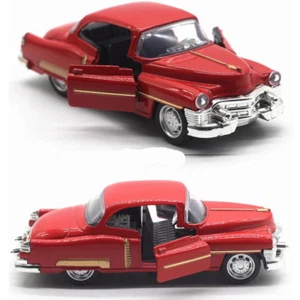 Modellino Cadillac modello retro miniatura scala 1:36 metallo auto epoca Rossa - Foto 1 di 3