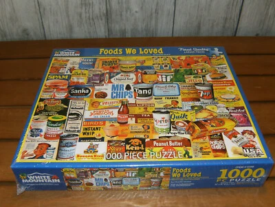 Rompecabezas White Mountain Foods We Loved - 1000 piezas nuevo en caja sellado Foto 1 de 4