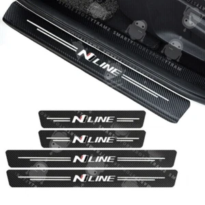 N LINE Door Plate Sill Scuff Anti Scratch Sticker Protector i30 i20 i40 Hyundai - Picture 1 of 7