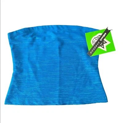 Nuevo con etiquetas Tubo Recortado para Casa de Muñecas TOP Mujer L Azul Sin Mangas Elástico Sexy Brillante Foto 1 de 4