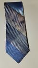 Dion Italian Silk Tie Mens Necktie Blue Textured  Design