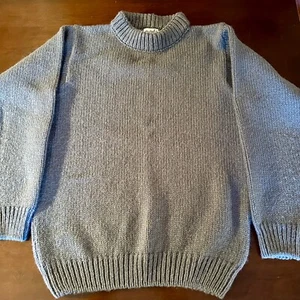 Devold Nansen Crew Neck Wool Sweater Slate Men's Medium - Picture 1 of 11