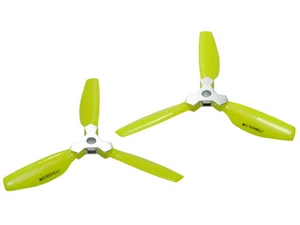 MH Plastic Folding 3-Blade Propeller 4045 CW/CCW w/Aluminum Bracket (YELLOW) - Picture 1 of 1