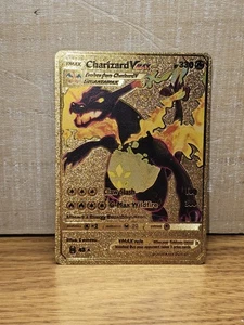 Charizard VMAX Gold Pokémon #43 Fan Art - Picture 1 of 14