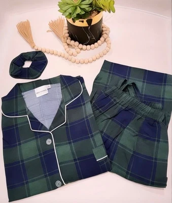 Conjunto de pijama de algodón para mujer - 2 piezas - Ropa de estar y dormir suave y cómoda Foto 1 de 3