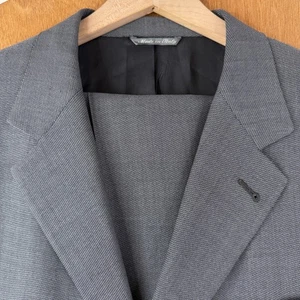Canali Suit Mens 44R Gray 3 Button Proposta 100% Wool Pants 32x32 Pleated VTG - Picture 1 of 24