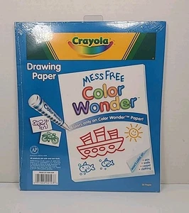 2003 Crayola Color Wonder Mess Free 30 Blank Coloring Pages Book Sealed - NEW - Picture 1 of 6