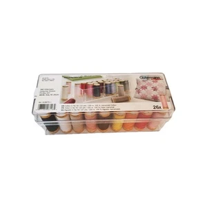 Gütermann 26 Spool Assorted Color Cotton Thread with Box Case USA - Picture 1 of 10