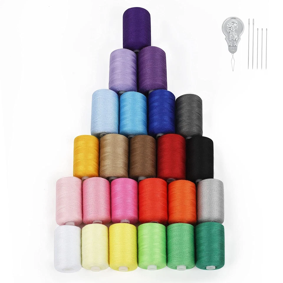 Nex Sewing Thread Assortment Cotton Spools for Machine 24...