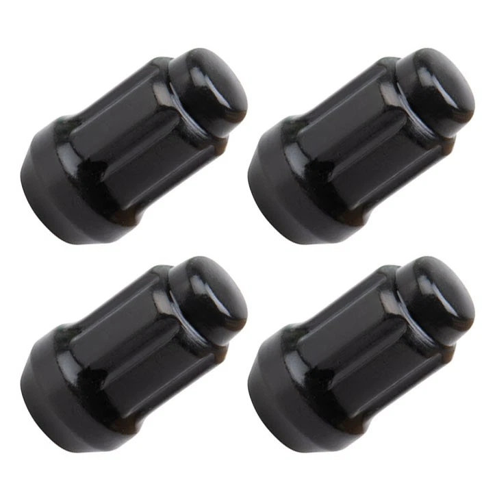 Juego de tuercas de accionamiento de ranura cónica Tusk 12 mm x 1,50 mm paso de rosca negro 4 piezas Foto 1 de 1