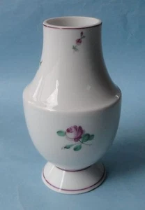 WIENER AUGARTEN Gabinete de Porcelana Vintage Rosa VIENESA ROSA Clásico JARRÓN DE PERA - Imagen 1 de 6