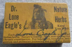 Vintage 1900 Advertising Patent Medicine DR LONE EAGLE'S NATURE HERBS Phila PA - Picture 1 of 7