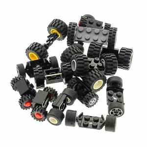 15 Lego System Lego ejes 30 ruedas rueda ruedas forma y color mezclados al azar - Imagen 1 de 4