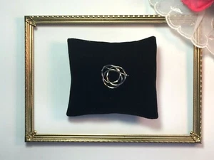 Vintage VD Van Dell Sterling Triple Ring Pin klein 1 Zoll N11 - Bild 1 von 2