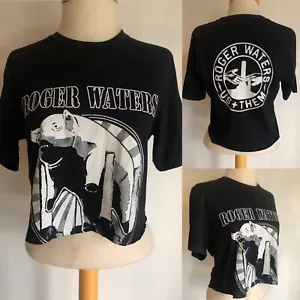ROGER WATERS (2017) US + Them Concert Tour Pink Floyd Crop Top T-Shirt Sz Small - Picture 1 of 6