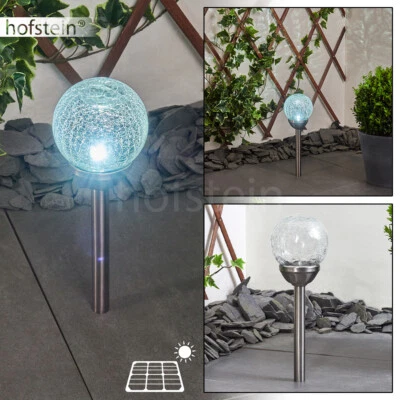 Lampes solaires DEL jardin cour balcon terrasses effet lumineux interrupteur boule luminaire  - Photo 1/4