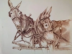 Arbeits Pantolette Print by Jack Turbyville rot Pantoletten - Bild 1 von 2