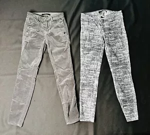 J Brand Velvet Pants Set of 2 Size 25 & 27 - Picture 1 of 7