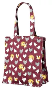 Chicken Print Canvas Tote Bag - Picture 1 of 6