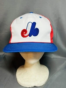 Vintage Sports Specialties Snapback Montreal Expos Pinwheel Mütze Farbblock MLB - Bild 1 von 12