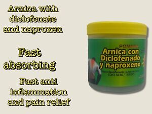 Arnica con Diclofenado y naproxeno fast absorbing pain relief pomade