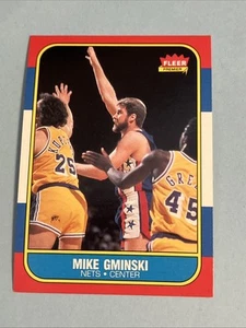 Fleer Mike Gminski #38 1986 - Foto 1 di 2