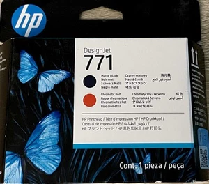HP 771 Matte Black / Chromatic Red Printhead Brand New - Exp. December 2025 - Photo 1/3
