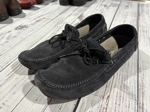 Men’s Salvatore Ferragamo Shoes Sz 9.5 E Loafers Suede Good Condition - Picture 1 of 9