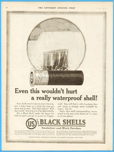 1917 United States Cartridge Co US Black Shells Shotgun Waterproof Hunting Ad - Picture 1 of 1