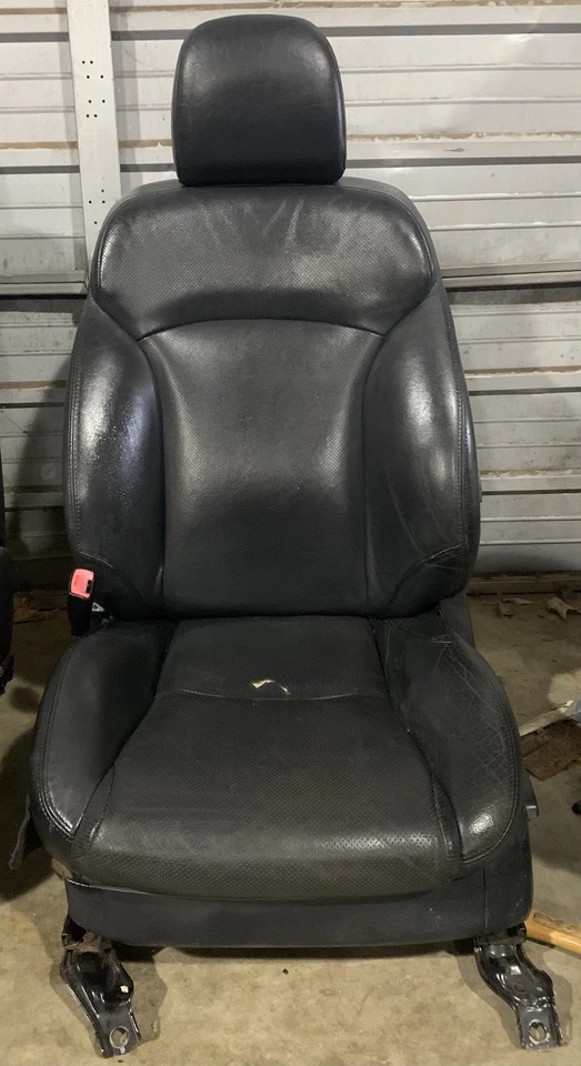 Lexus IS350 IS250 2006-2013 asiento delantero izquierdo del lado del conductor cuero negro eléctrico OEM Foto 1 de 4