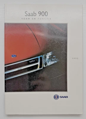 Folleto Saab 900 1992 Vorm en Functie edición holandesa - Catálogo de coches vintage turbo Foto 1 de 4