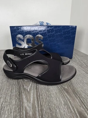  SAS Harmony Black Women's  Casual Sandals Size 6M MADE IN USA - Image 1 of 4