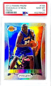 2012 Shaquille O'Neal Panini Prizm Silver PSA 10 *POP 30* Pristine Refractor 166 - Picture 1 of 8