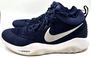 Nike Zoom Rev TB Midnight Navy Blue High Top Shoes 922048-401 Men's Size 10.5 - Picture 1 of 13