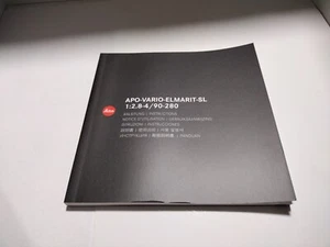 Leica APO Vario Elmarit SL 2.8-4 90-280 Instruction Manual - Picture 1 of 4