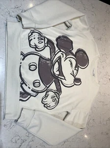 Mickey Mouse Disney Cream Sweater Size 2XS - Picture 1 of 4