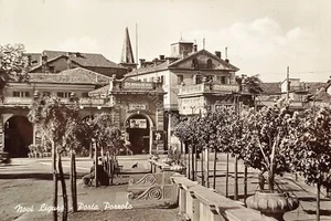 Cartolina - Novi Ligure ( Alessandria ) - Porta Pozzolo - 1955 ca. - Picture 1 of 2