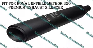 Adatto per Royal Enfield Meteor 350 Premium vetro lana silenziatore scarico nero - Bild 1 von 6