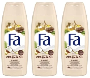 ✅ Fa Cream & Oil Cacao Duschcreme Kakao Kokosnuss Shower Gel Duschgel 3x 250ml ✅ - Bild 1 von 1