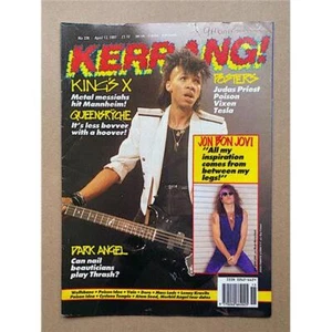 KINGS X KERRANG NO.336 MAGAZINE APRIL 13 1991 DOUG PINNICK COVER with more insid - Picture 1 of 1