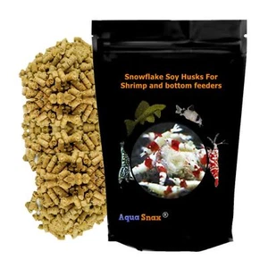 AquaSnax 100g-4.5kg Snow Flake Fish Shrimp Food Soy Husk Pellets Bottom Feeders - Picture 1 of 4