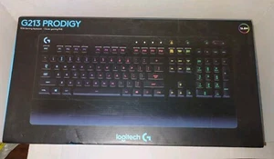 Logitech G213 Prodigy Wired Gaming Keyboard - RGB Lighting - Black - NEW SEALED - Picture 1 of 8