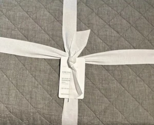 Pottery Barn Belgian Flax Linen Diamond Quilt Loden Green King /Cal King NWT - Picture 1 of 1